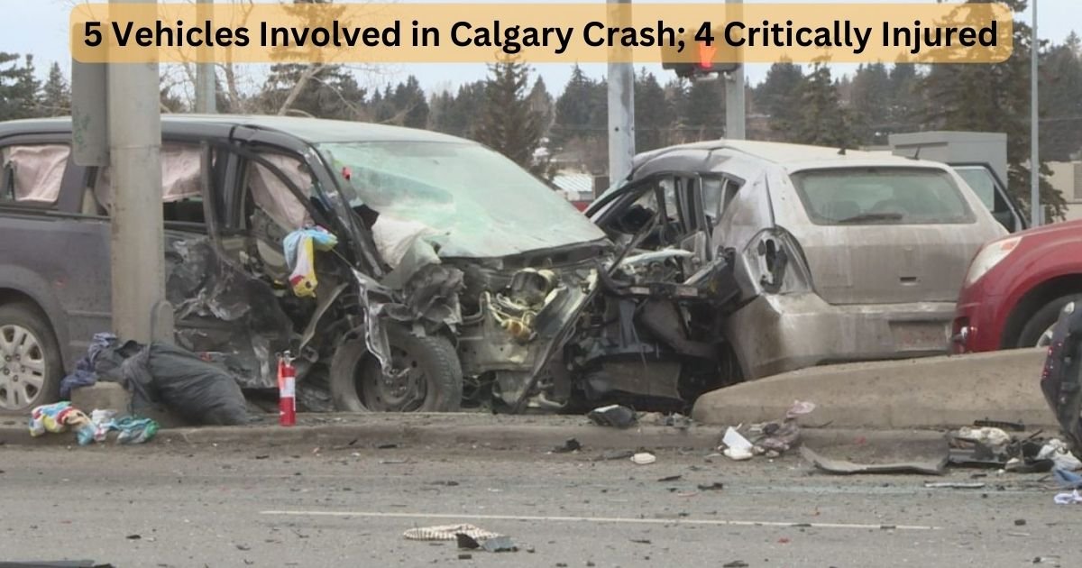 5 Vehicles Involved in Calgary Crash; 4 Critically Injured